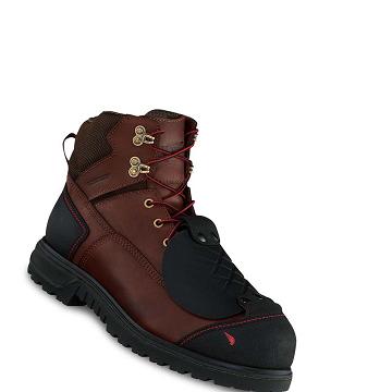 Bottes De Sécurité Red Wing Brnr XP 6-inch Imperméables Sécurité Embout Metguard Homme Bordeaux | FR310GSO