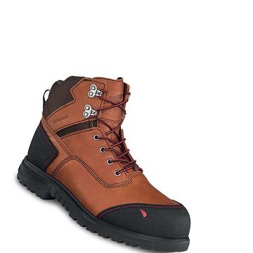 Bottes De Sécurité Red Wing Brnr XP 6-inch Imperméables Homme Marron | FR312DFM