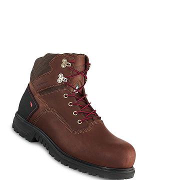 Bottes De Sécurité Red Wing Brnr XP 6-inch Imperméables CSA Homme Cafe | FR350QMA