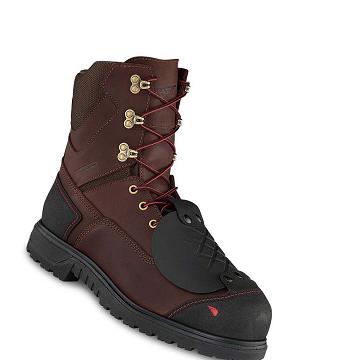 Bottes De Sécurité Red Wing Brnr XP 8-inch Imperméables Embout Metguard Homme Bordeaux | FR308JPQ