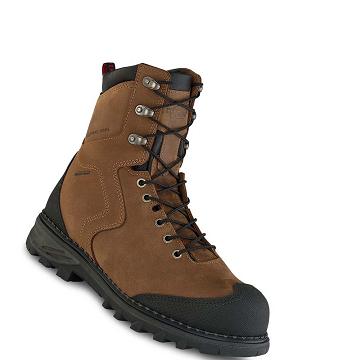Bottes De Sécurité Red Wing Burnside 8-inch Imperméables Homme Marron | FR333KOR