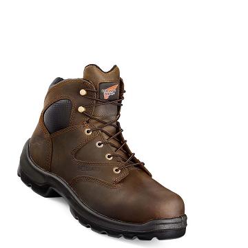 Bottes De Sécurité Red Wing FlexBond 6-inch Sécurité Embout Metguard Homme Cafe | FR320TCE