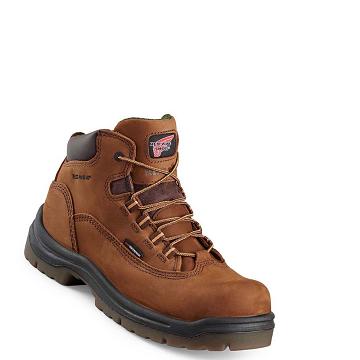 Bottes De Sécurité Red Wing King Embout® 5-inch Imperméables Femme Marron | FR142QMA