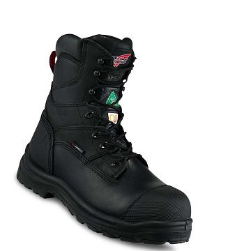 Bottes De Sécurité Red Wing King Embout® 8-inch Imperméables CSA Homme Noir | FR276VRW