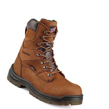 Bottes De Sécurité Red Wing King Embout® 8-inch Imperméables Homme Marron | FR277CTV