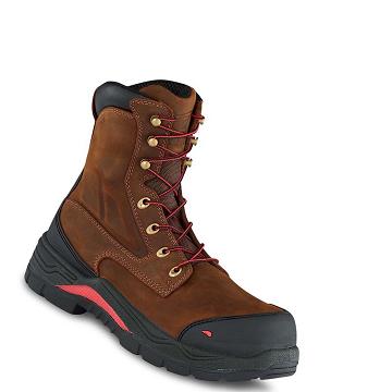 Bottes De Sécurité Red Wing King Embout® ADC 8-inch Imperméables Homme Marron | FR324QMA