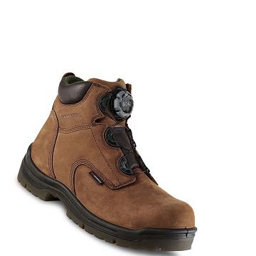 Bottes De Sécurité Red Wing King Embout® 6-inch Imperméables CSA Homme Marron | FR346TCE