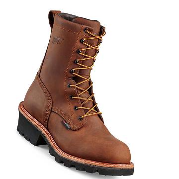 Bottes De Sécurité Red Wing LoggerMax 9-inch Imperméables Homme Marron | FR302VRW