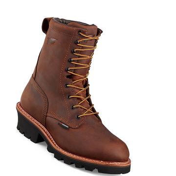 Bottes De Sécurité Red Wing LoggerMax 9-inch Insulated, Imperméables Homme Marron | FR304XYU