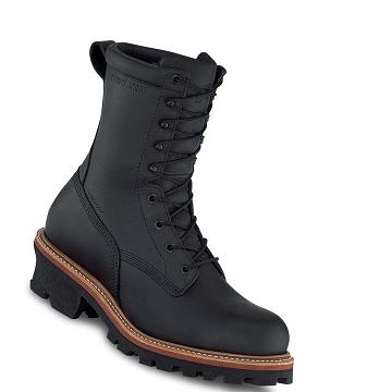 Bottes De Sécurité Red Wing LoggerMax 9-inch Imperméables, Embout Logger Homme Noir | FR307KOR