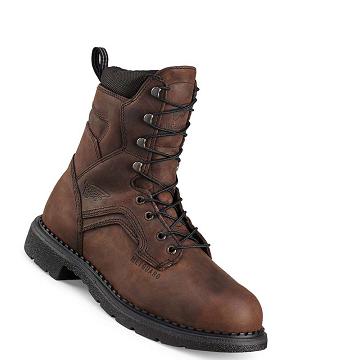 Bottes De Sécurité Red Wing SuperSole® 8-inch Imperméables Sécurité Embout Metguard Homme Cafe | FR29PJJ