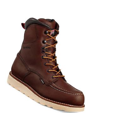 Bottes De Sécurité Red Wing Traction Tred 8-inch Imperméables Homme Bordeaux | FR297WNB