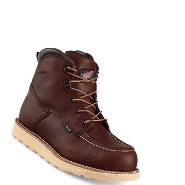 Bottes De Sécurité Red Wing Traction Tred 6-inch Imperméables Homme Bordeaux | FR298QMA
