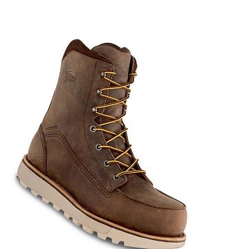 Bottes De Sécurité Red Wing Traction Tred Lite 8-inch Imperméables Homme Marron | FR345YXF