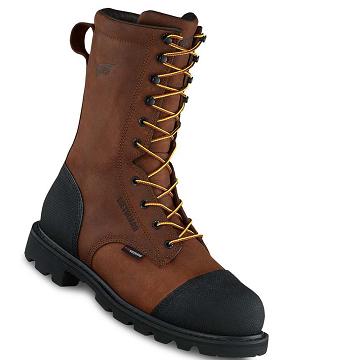 Bottes De Sécurité Red Wing TruWelt 10-inch Imperméables Sécurité Embout Metguard Homme Marron | FR32UZG