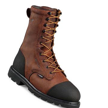 Bottes Imperméables Red Wing 10-inch Insulated, Sécurité Embout Metguard Homme Marron | FR417SGL