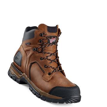 Bottes Imperméables Red Wing 6-inch Soft Embout Homme Marron | FR407CTV