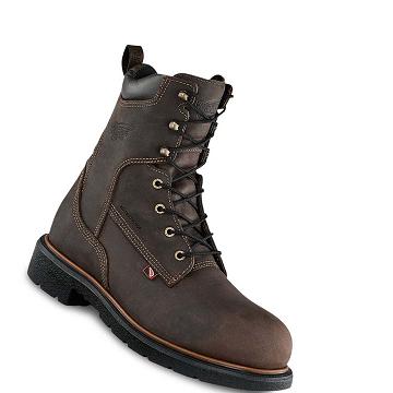Bottes Imperméables Red Wing 8-inch Insulated, Soft Embout Homme Taupe | FR375WNB