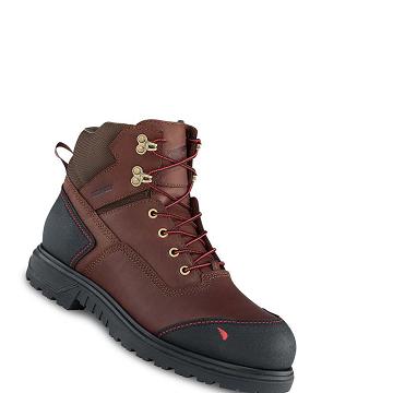 Bottes Imperméables Red Wing Brnr XP 6-inch Soft Embout Homme Bordeaux | FR3PJJ