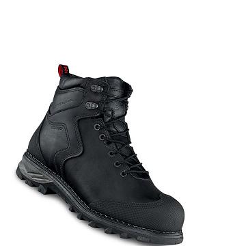 Bottes Imperméables Red Wing Burnside 6-inch Sécurité Embout Homme Noir | FR422UZG