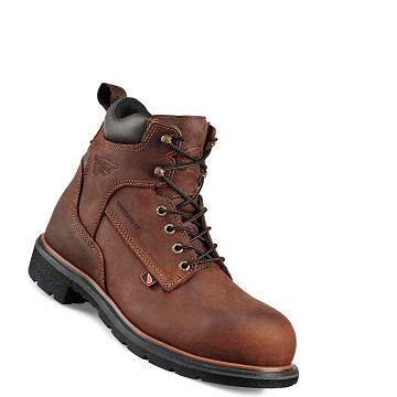 Bottes Imperméables Red Wing DynaForce® 6-inch Soft Embout Homme Cafe | FR377MQZ