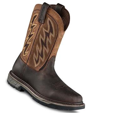 Bottes Imperméables Red Wing Rio Flex 11-inch Imperméables, Soft Embout Pull-On Homme Cafe | FR51FDN