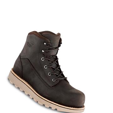 Bottes Imperméables Red Wing Traction Tred Lite 6-inch Sécurité Embout Homme Cafe | FR57ILH