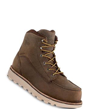 Bottes Imperméables Red Wing Traction Tred Lite 6-inch Sécurité Embout Homme Marron | FR62EBC