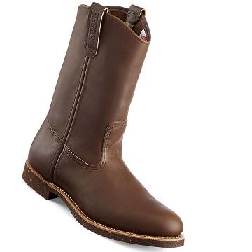 Bottes Red Wing NailSeat 11-inch Soft Embout Pull On Homme Cafe | FR23HAP