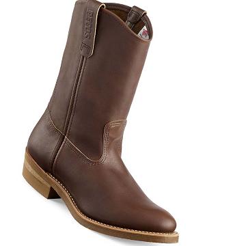 Bottes de Travail Red Wing NailSeat 11-inch Soft Embout Pull-On Homme Marron | FR98LIS