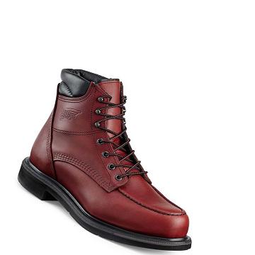 Bottes de Travail Red Wing SuperSole® 6-inch Soft Embout Homme Bordeaux | FR86TCE