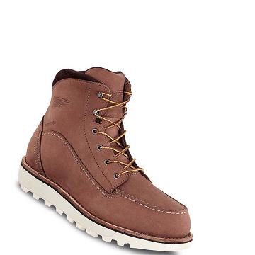 Bottes de Travail Red Wing Traction Tred Lite 6-inch Imperméables Soft Embout Femme Marron | FR173CTV