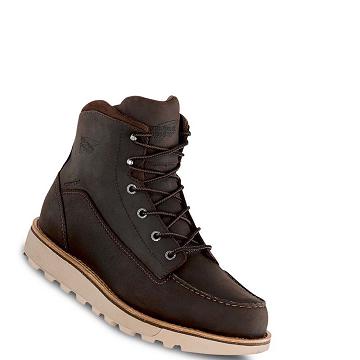 Bottes de Travail Red Wing Traction Tred Lite 6-inch Imperméables Soft Embout Homme Cafe | FR9RVD