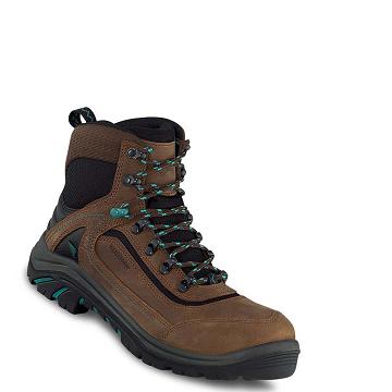Bottes de Travail Red Wing Tradeswoman 6-inch Imperméables Sécurité Embout Femme Marron | FR169MQZ